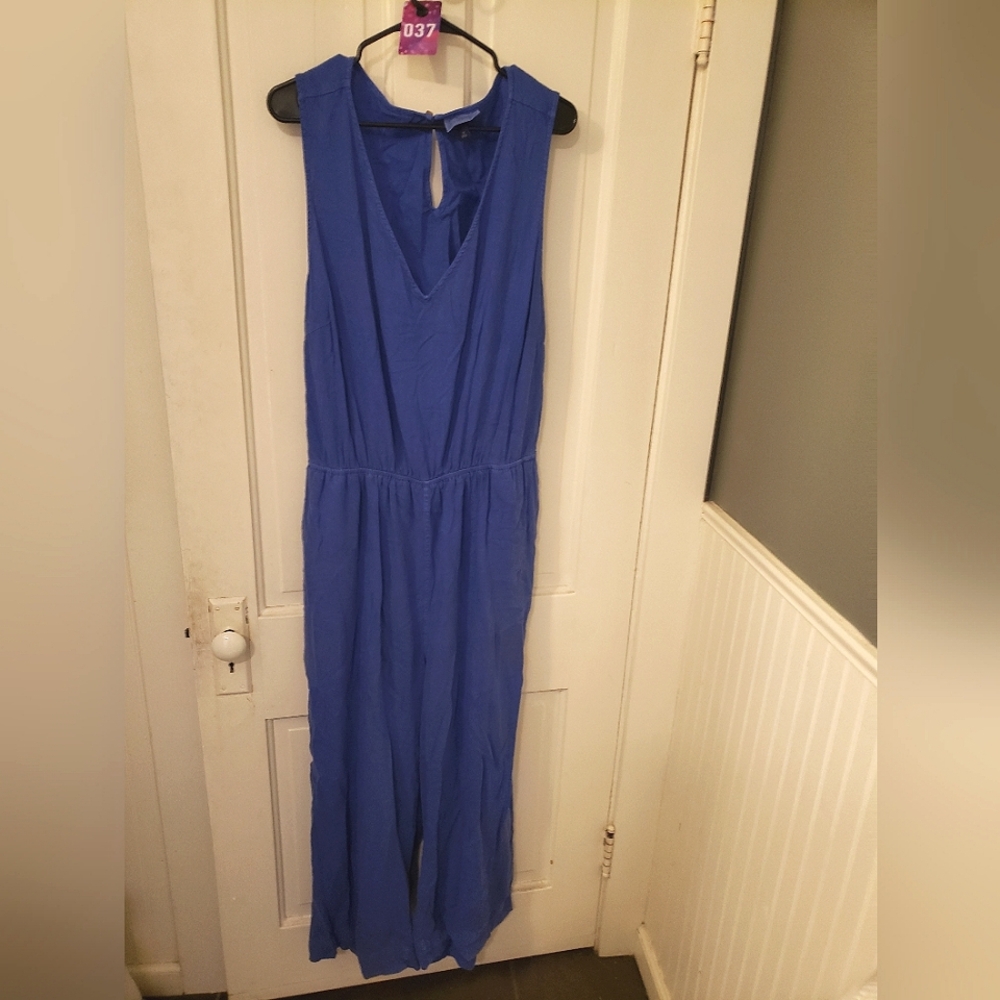 Universal Thread Blue Backless Sleeveless Jumpsuit
